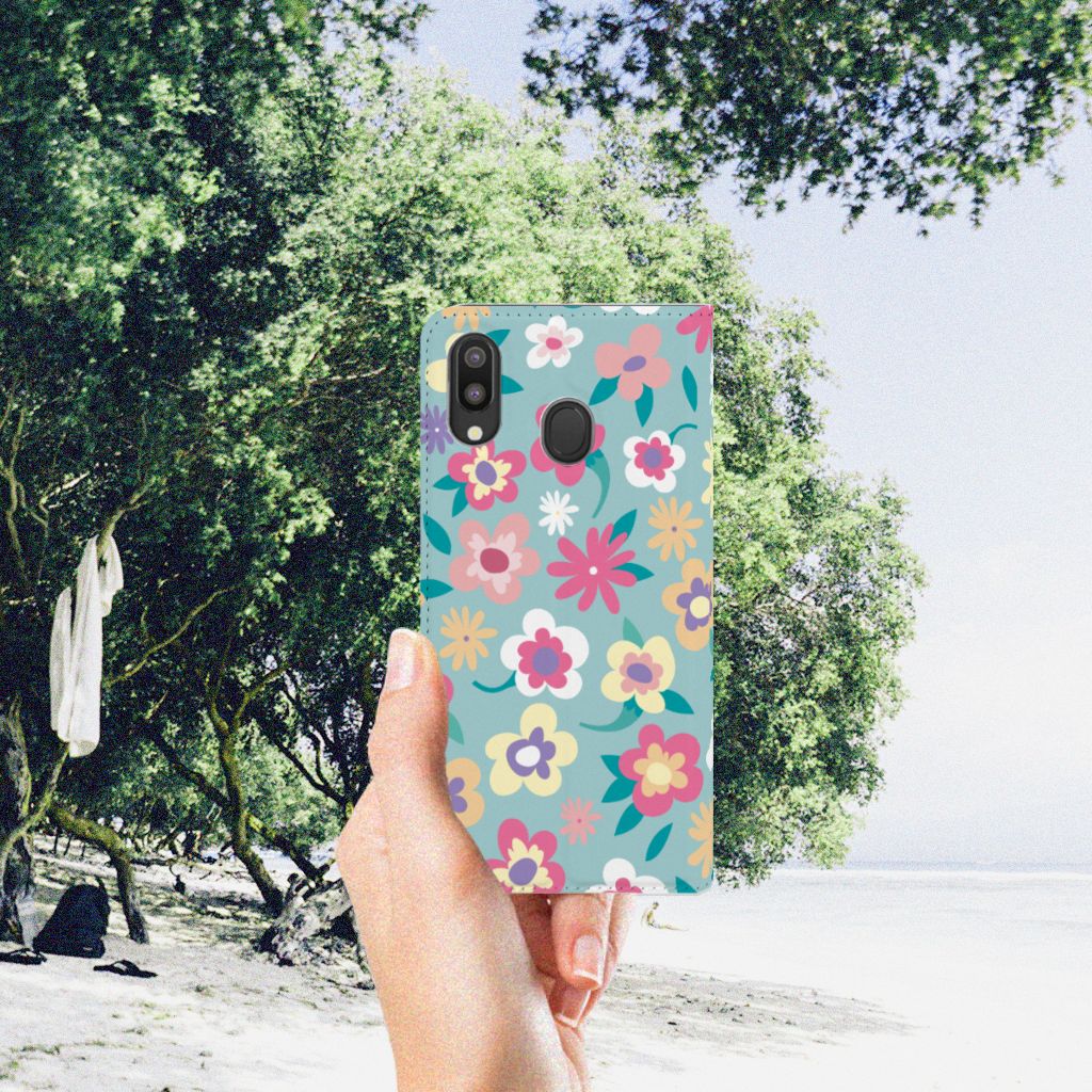 Samsung Galaxy M20 Smart Cover Flower Power