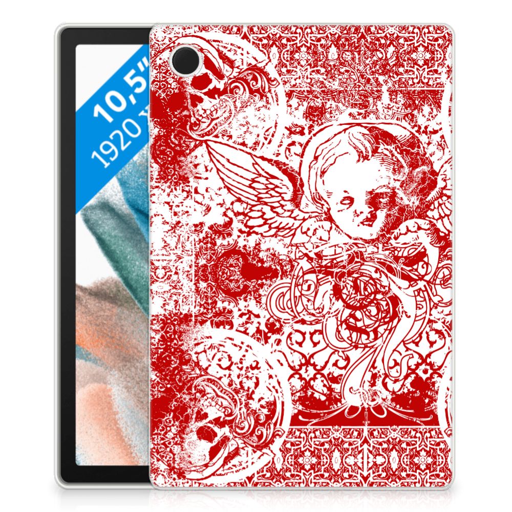 Tablet BackCover Samsung Galaxy Tab A8 2021/2022 Angel Skull Rood