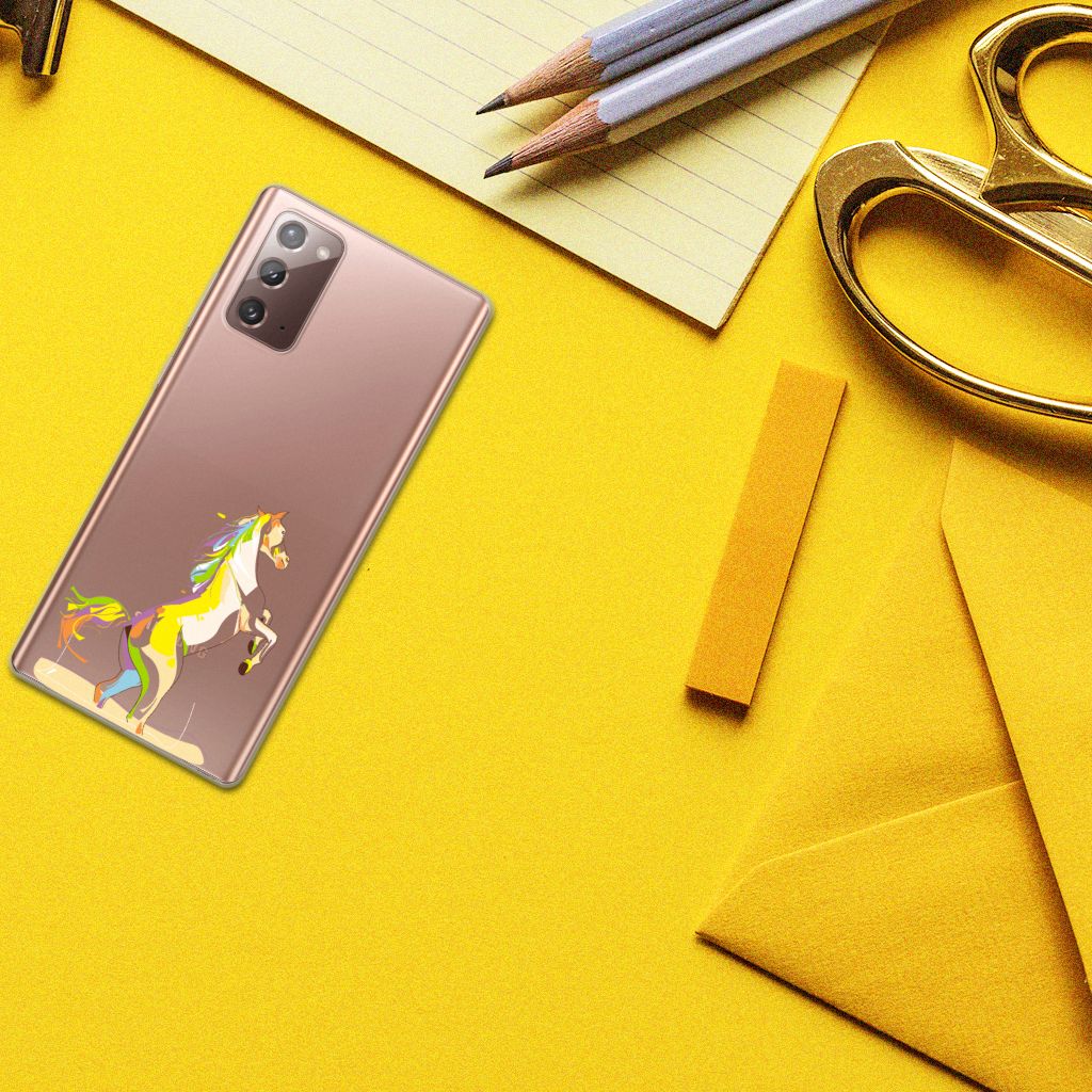 Samsung Note 20 Telefoonhoesje met Naam Horse Color B2C Telecom