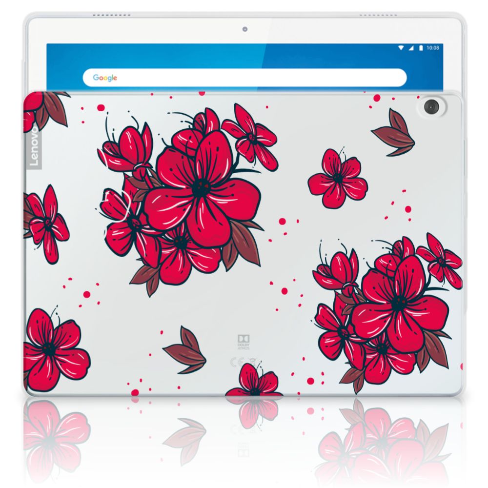 Lenovo Tab M10 Siliconen Hoesje Blossom Red