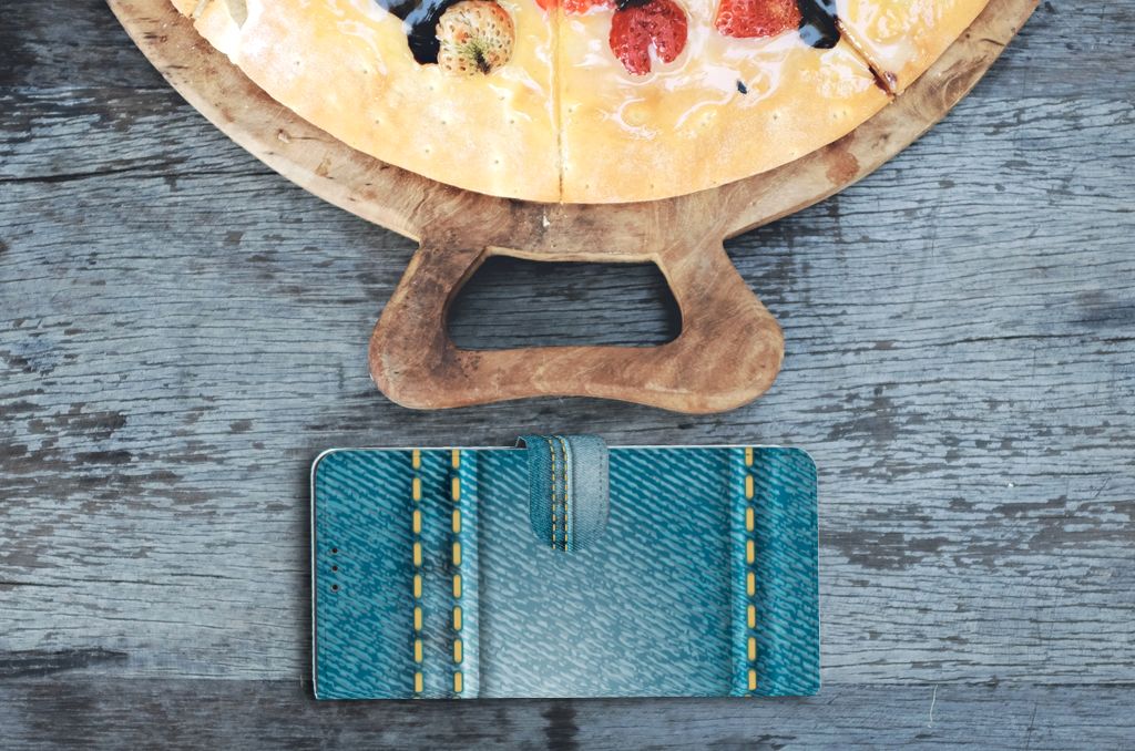 OnePlus 9 Pro Wallet Case met Pasjes Jeans