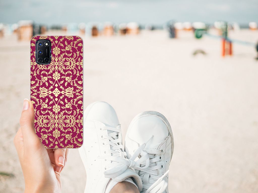 Siliconen Hoesje OPPO A52 | A72 Barok Pink B2C Telecom