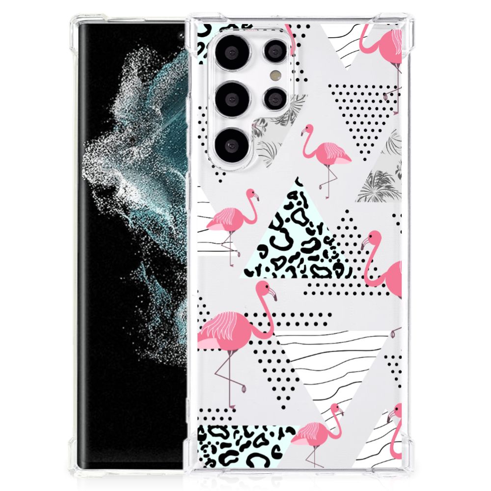 Samsung Galaxy S22 Ultra Case Anti-shock Flamingo Triangle B2C Telecom