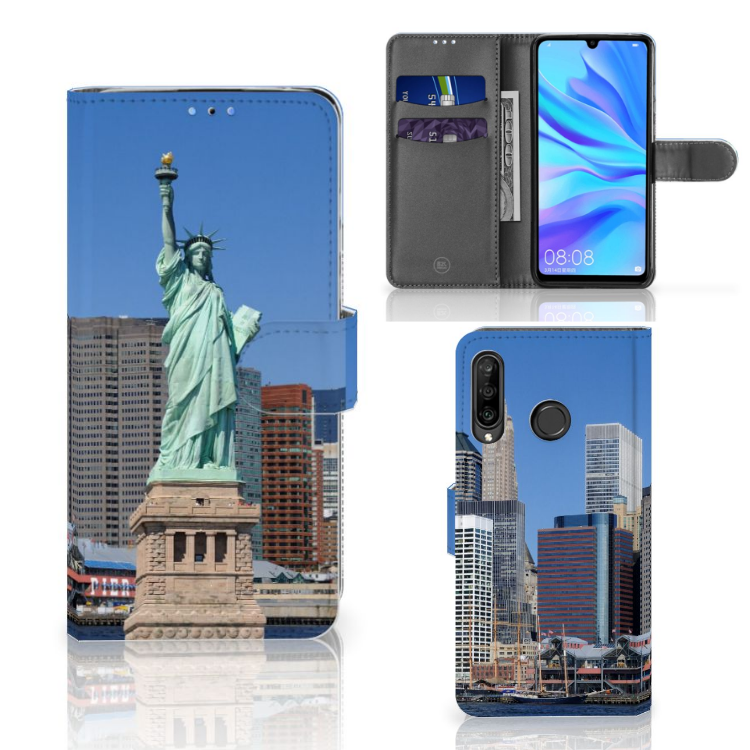 Huawei P30 Lite (2020) Flip Cover Vrijheidsbeeld