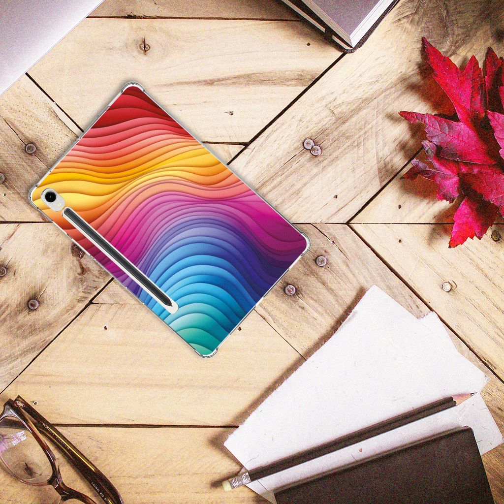 Back Cover voor Samsung Galaxy Tab S9 Regenboog