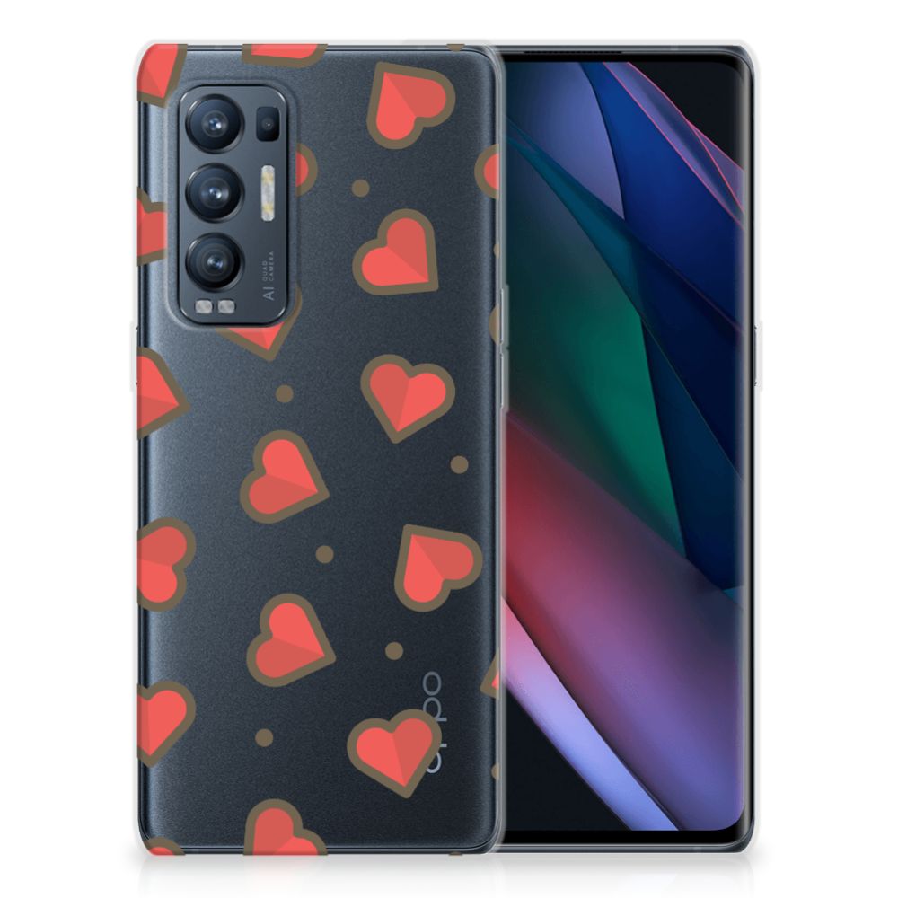 OPPO Find X3 Neo TPU bumper Hearts B2C Telecom