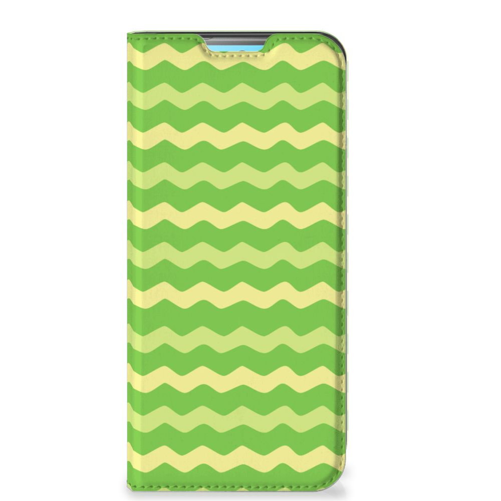 Xiaomi Redmi 10 Hoesje met Magneet Waves Green - B2C Telecom