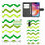 Samsung Galaxy A70 Telefoon Hoesje Zigzag Groen