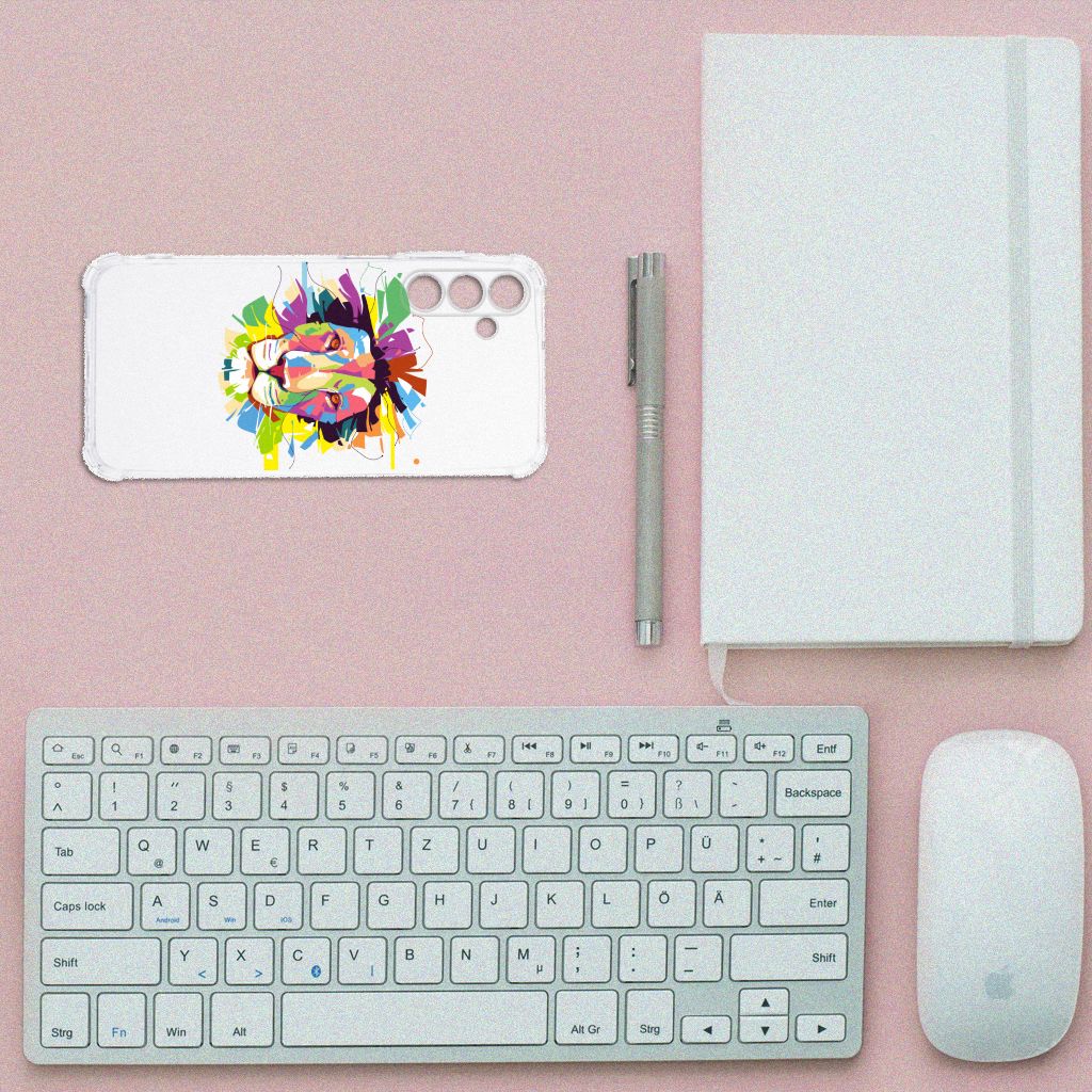 Samsung Galaxy A15 Stevig Bumper Hoesje Lion Color B2C Telecom