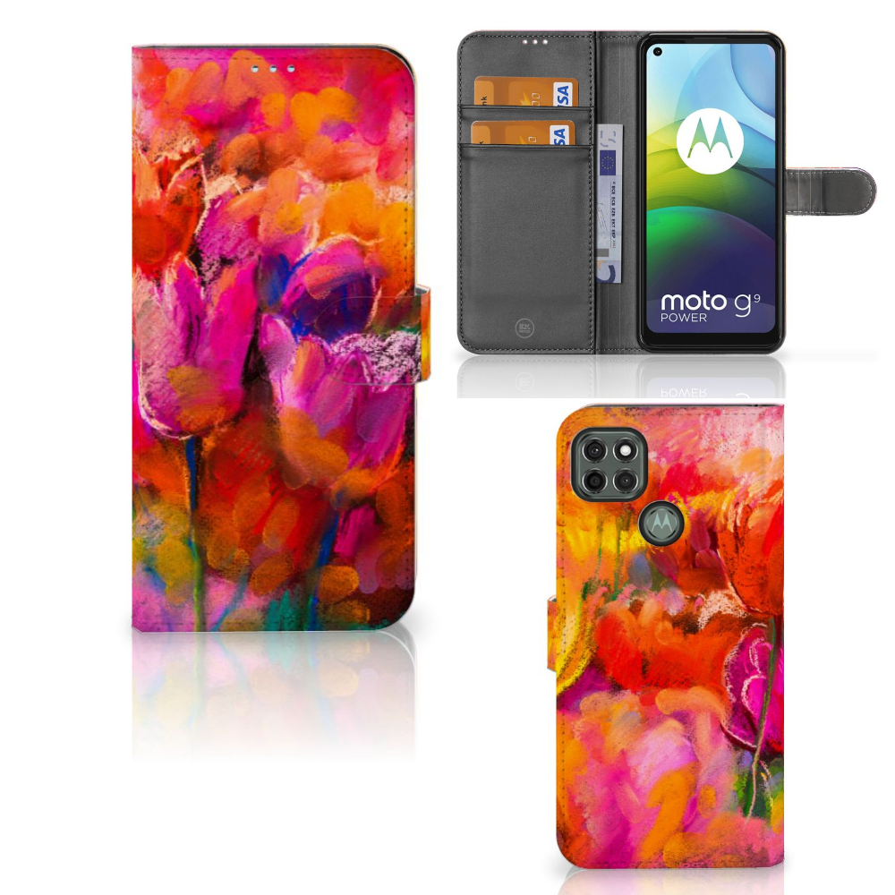 Hoesje Motorola Moto G9 Power Tulips
