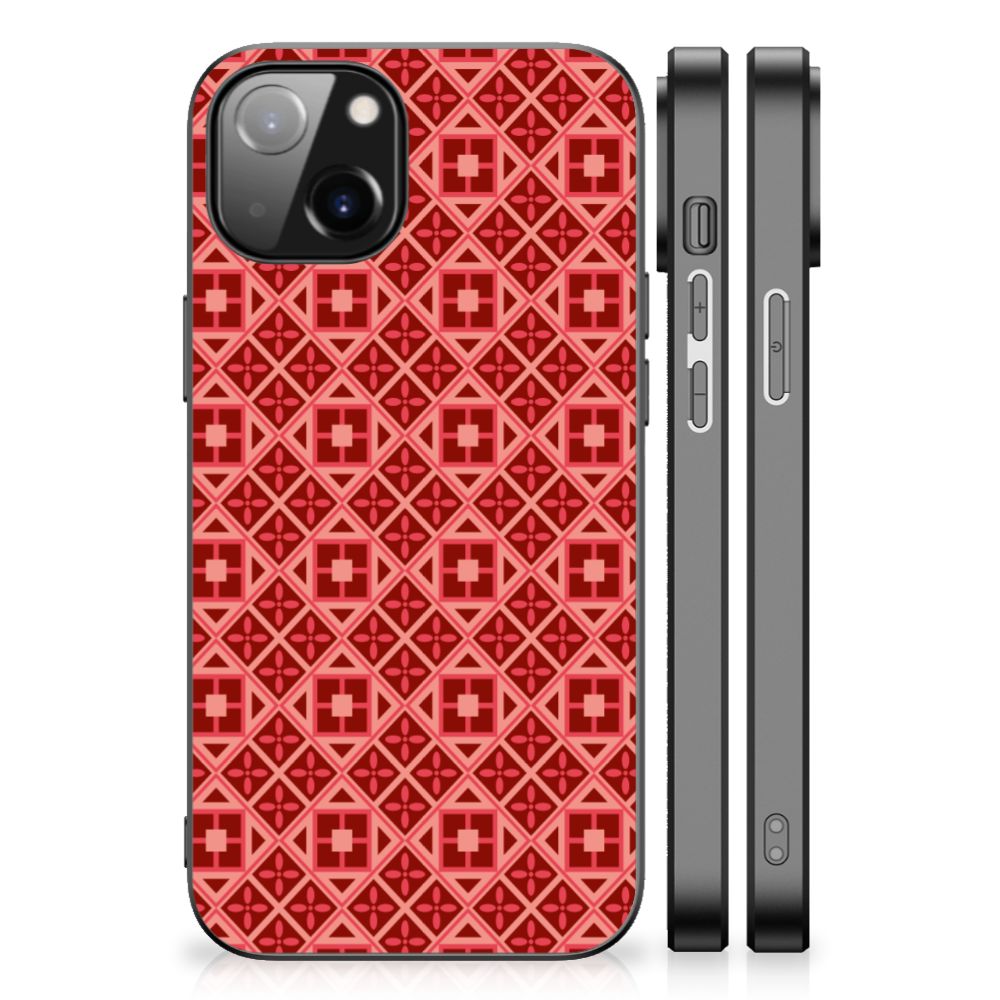 Apple iPhone 13/14 Back Case Batik Rood
