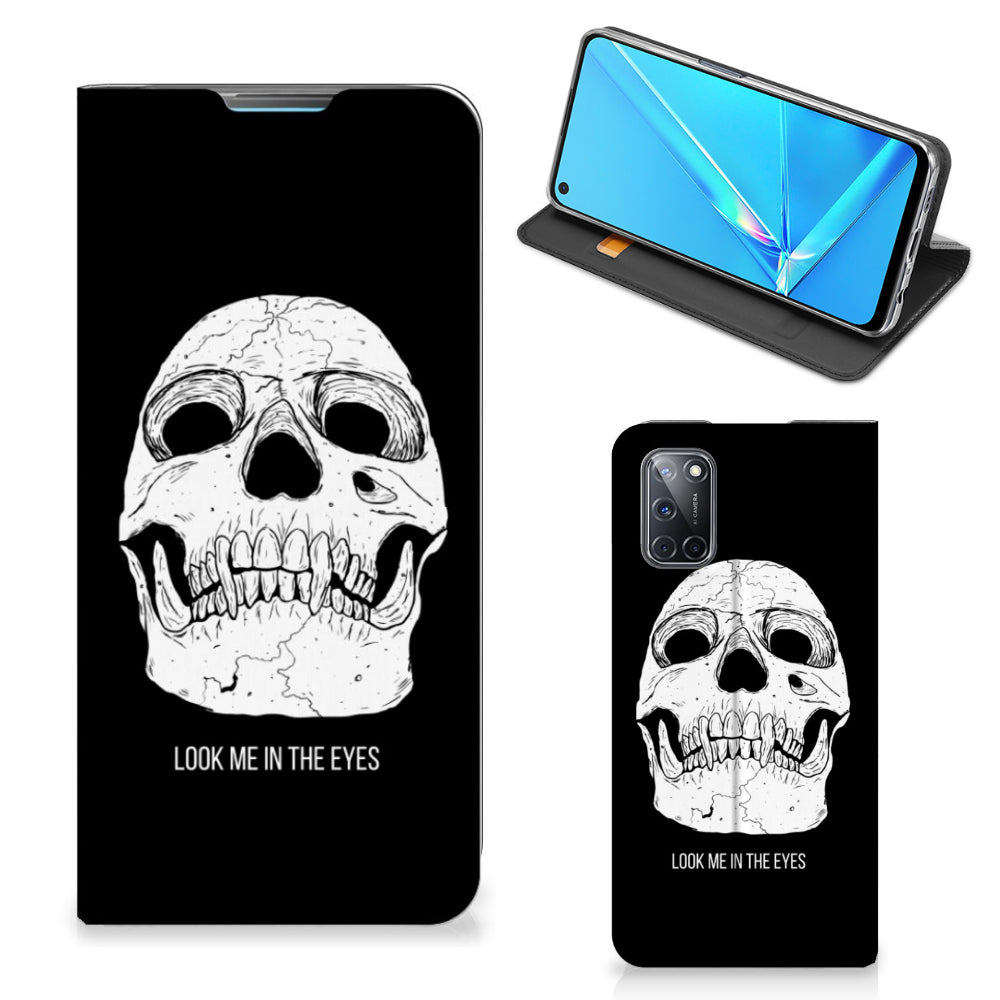 Mobiel BookCase OPPO A52 | A72 Skull Eyes