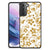 Samsung Galaxy S21 Plus Bloemen Hoesje Gouden Bloemen B2C Telecom