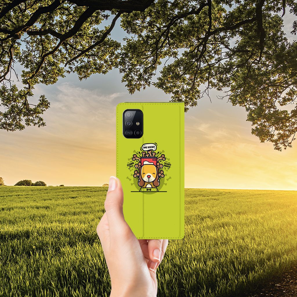 Samsung Galaxy A71 Magnet Case Doggy Biscuit - B2C Telecom