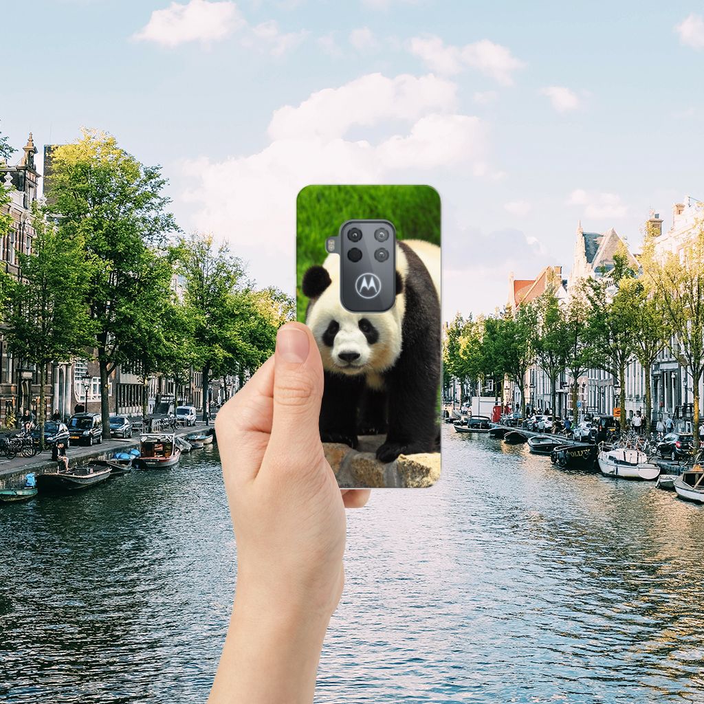Motorola One Zoom TPU Hoesje Panda