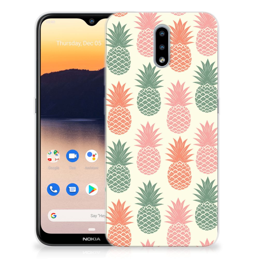 Nokia 2.3 Siliconen Case Ananas
