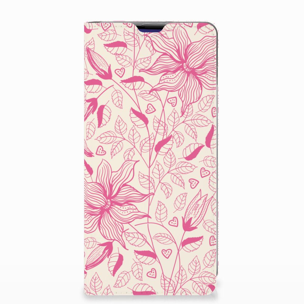 Samsung Galaxy S10 Plus Smart Cover Pink Flowers