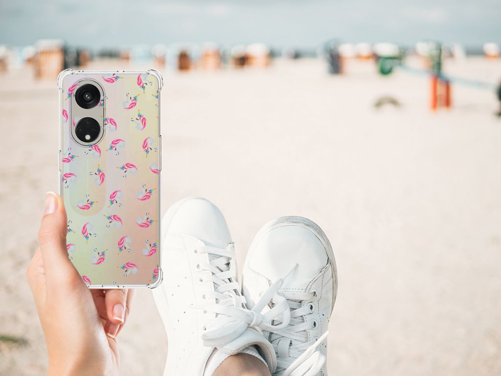 Doorzichtige Silicone Hoesje voor OPPO Reno8 T 5G Unicorns B2C Telecom