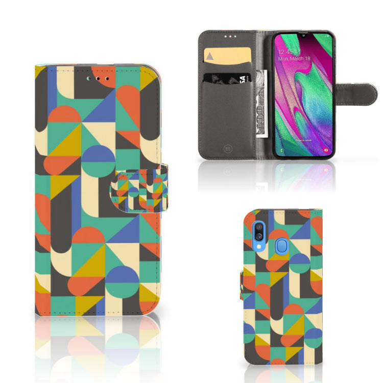 Samsung Galaxy A40 Telefoon Hoesje Funky Retro