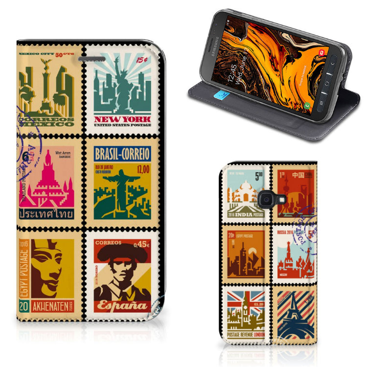 Samsung Galaxy Xcover 4s Book Cover Postzegels