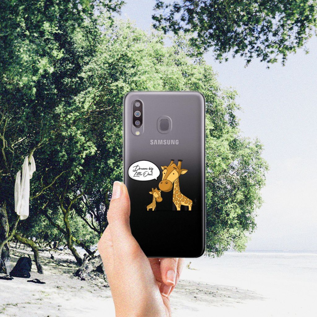 Samsung Galaxy M30 Telefoonhoesje met Naam Giraffe
