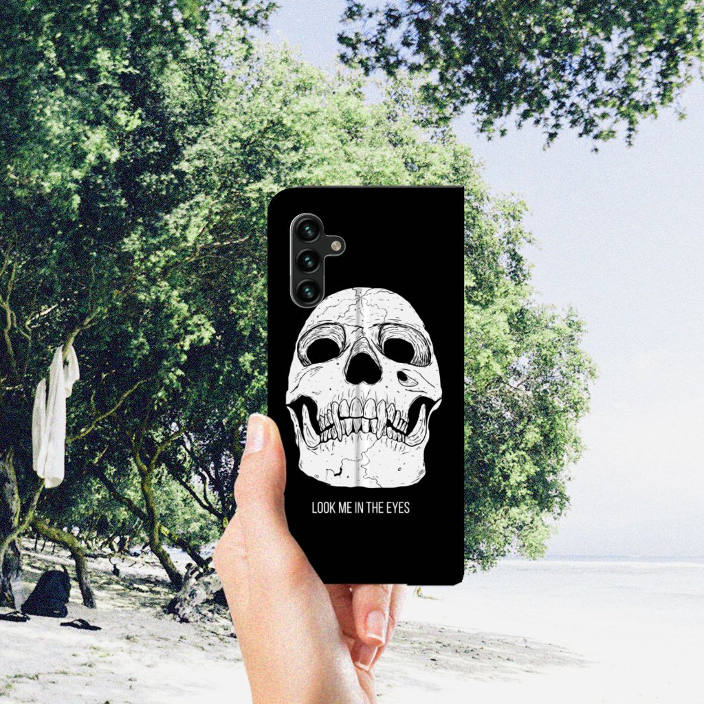 Mobiel BookCase Samsung Galaxy A13 (5G) | Samsung Galaxy A04s Skull Eyes - B2C Telecom