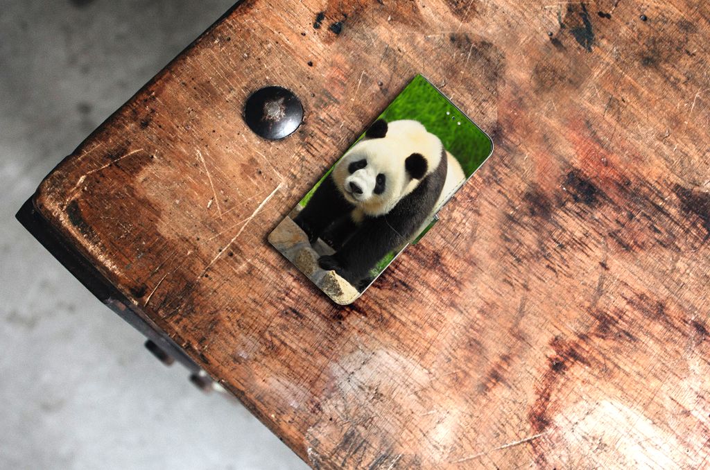 Samsung Galaxy S22 Plus Telefoonhoesje met Pasjes Panda