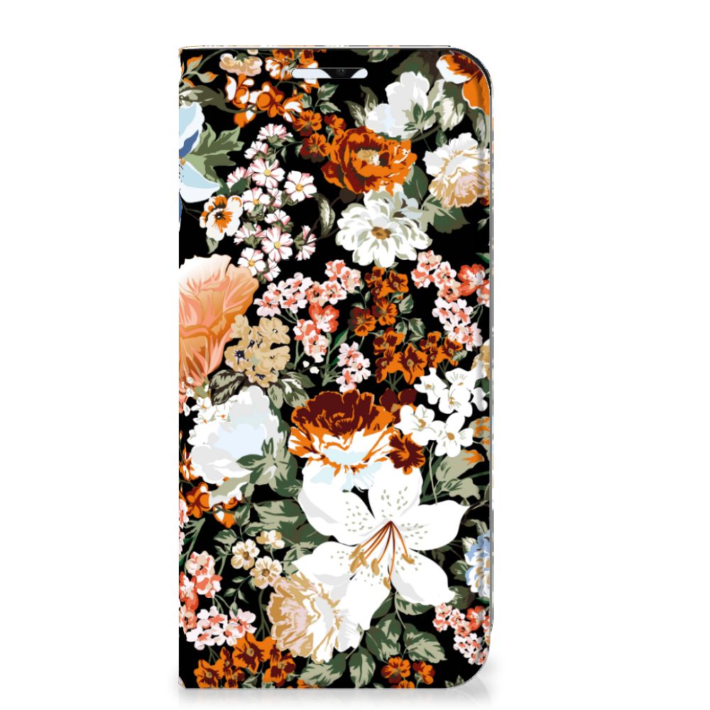 Smart Cover voor Samsung Galaxy A23 Dark Flowers