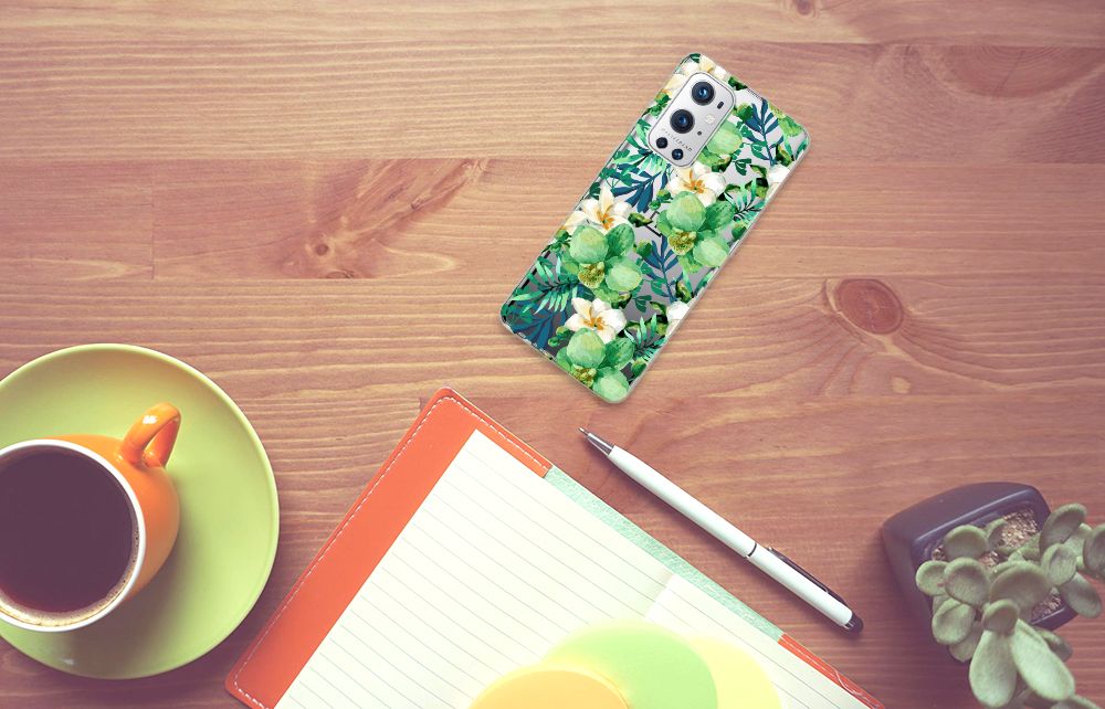 OnePlus 9 Pro TPU Case Orchidee Groen B2C Telecom