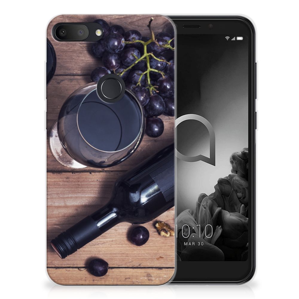 Alcatel 1S (2019) Siliconen Case Wijn