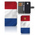 Samsung Galaxy J5 2017 Bookstyle Case Nederlandse Vlag met artistiek ontwerp en creditcardhouders.