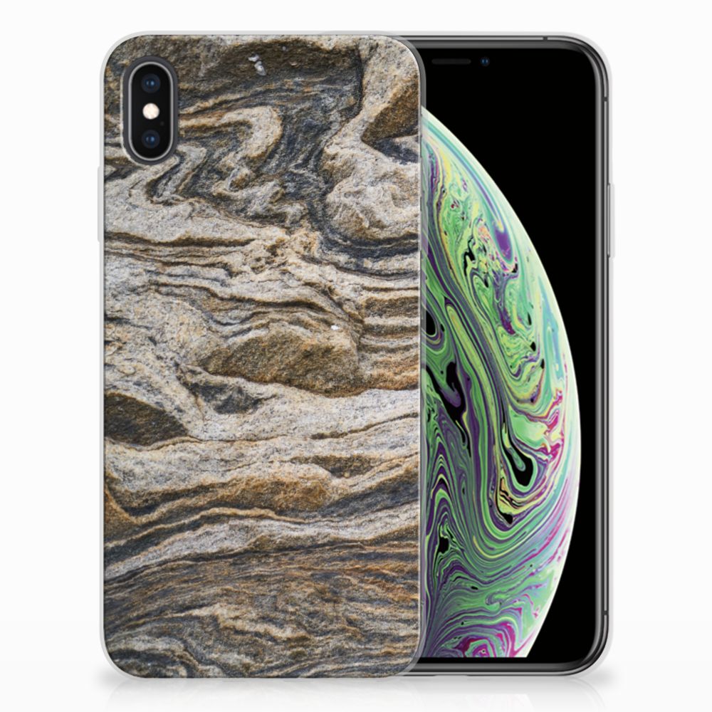 Apple iPhone Xs Max TPU Siliconen Hoesje Steen