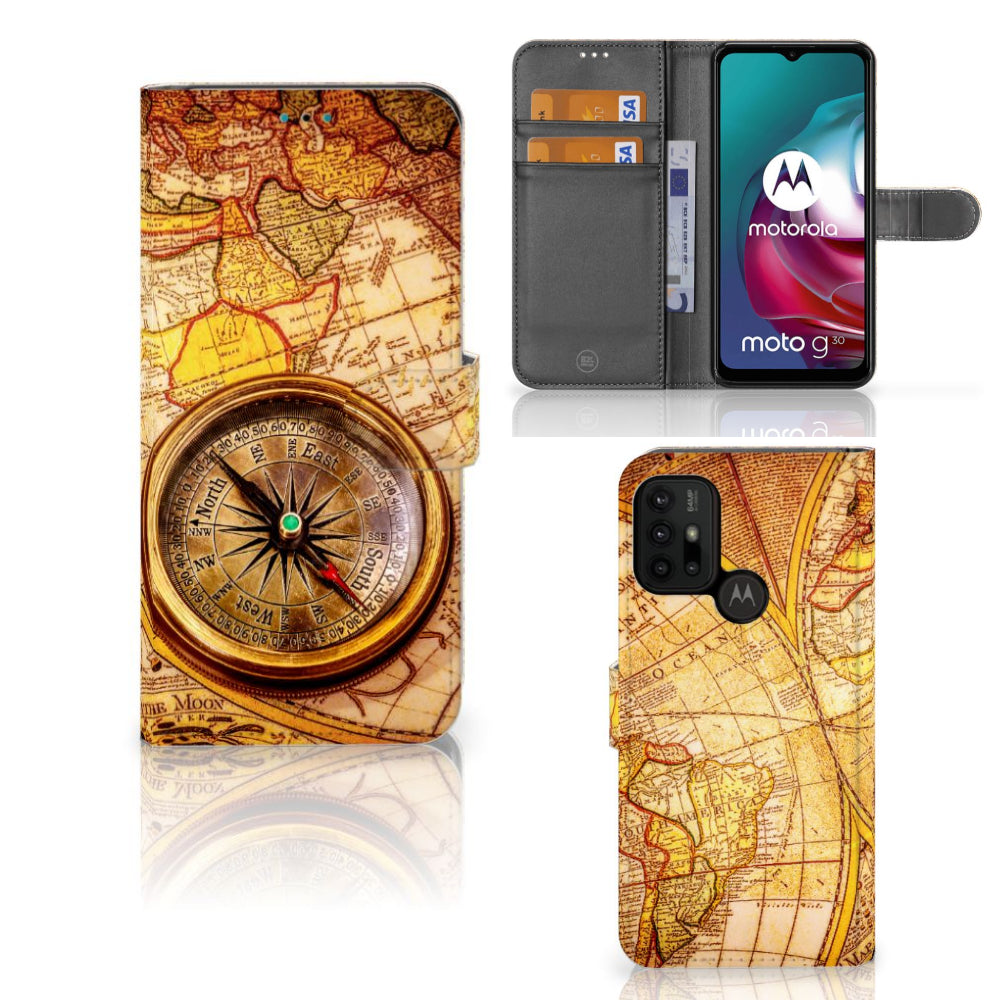 Motorola Moto G10 | G20 | G30 Flip Cover Kompas