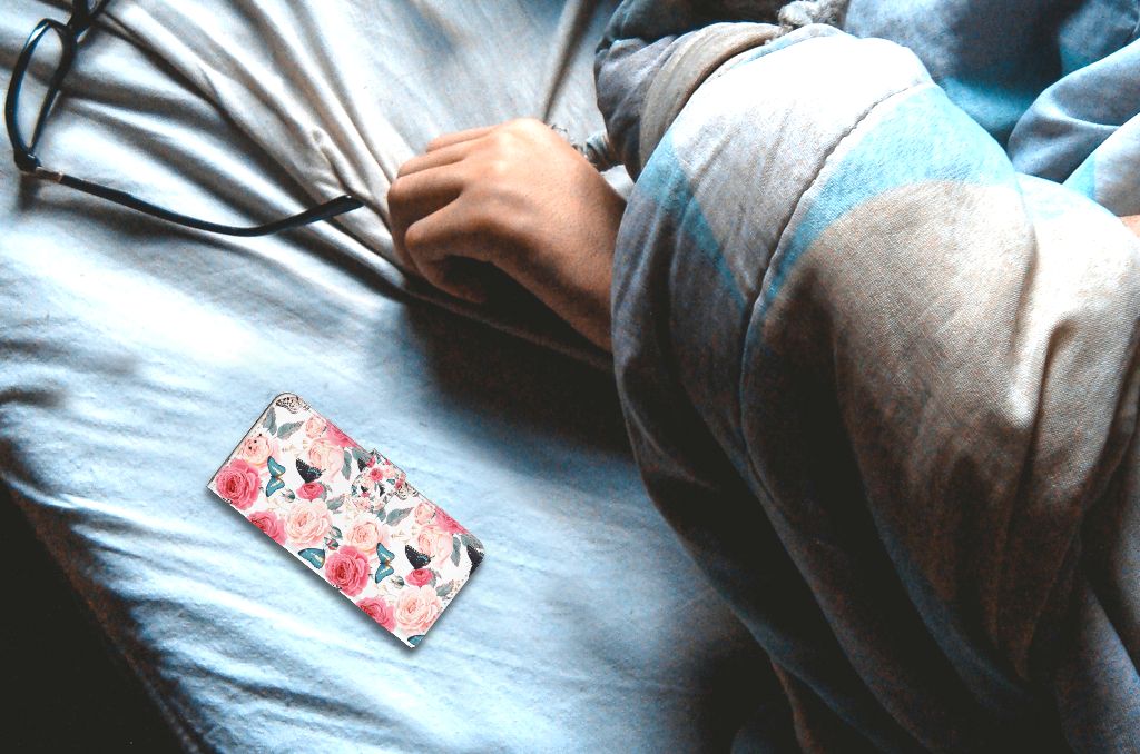 Motorola Moto E7i Power | E7 Power Hoesje Butterfly Roses