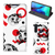 Mobiel BookCase Motorola Moto G Pro Skull Red - B2C Telecom