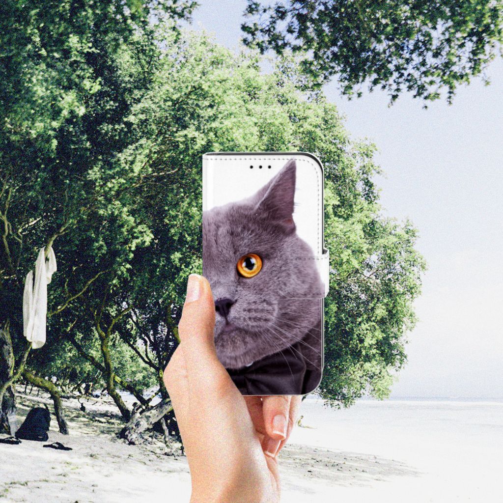 Apple iPhone 11 Pro Telefoonhoesje met Pasjes Kat
