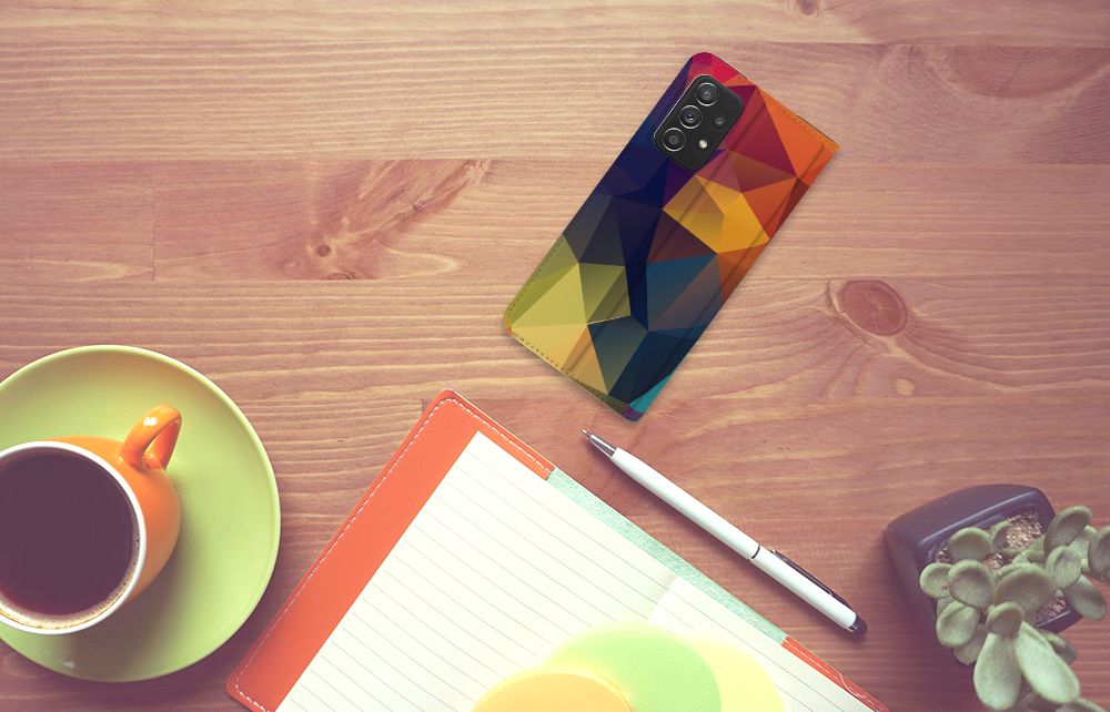 Samsung Galaxy A52 Stand Case Polygon Color - B2C Telecom