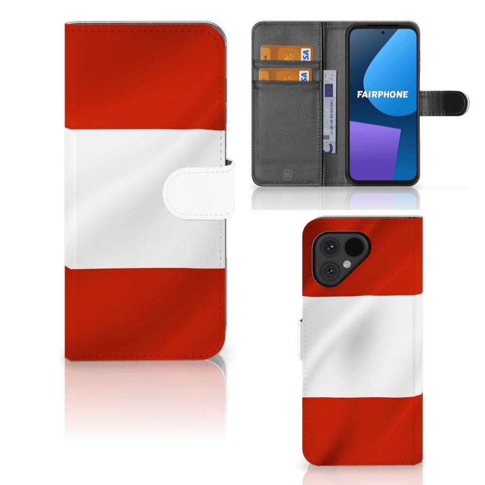 Fairphone 5 Bookstyle Case Oostenrijk