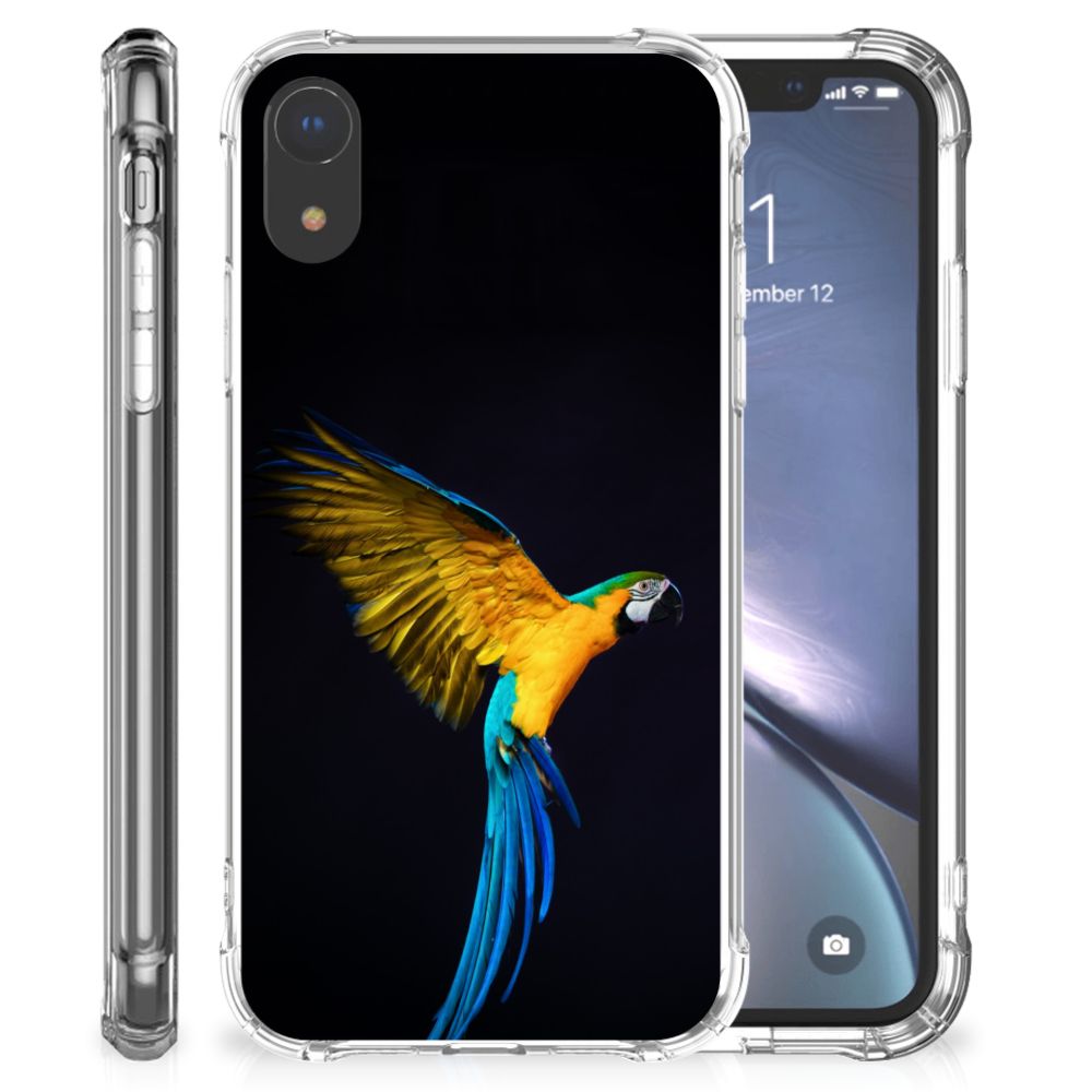 Apple iPhone Xr Case Anti-shock Papegaai
