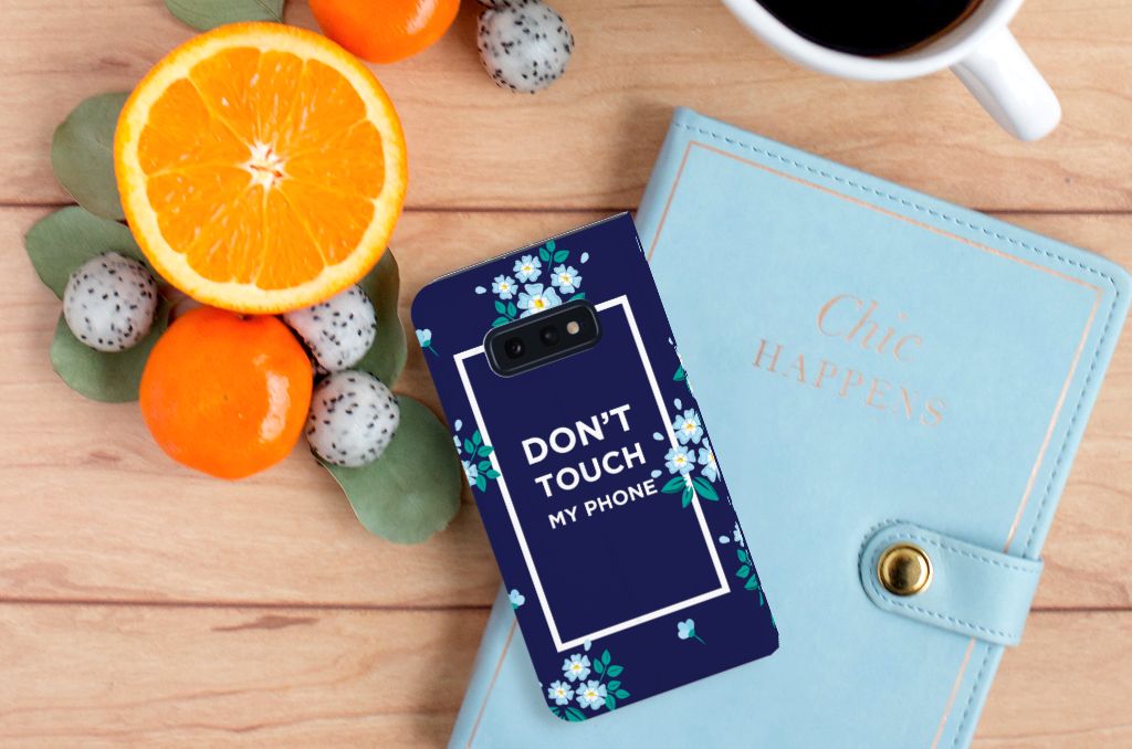 Samsung Galaxy S10e Design Case Flowers Blue DTMP