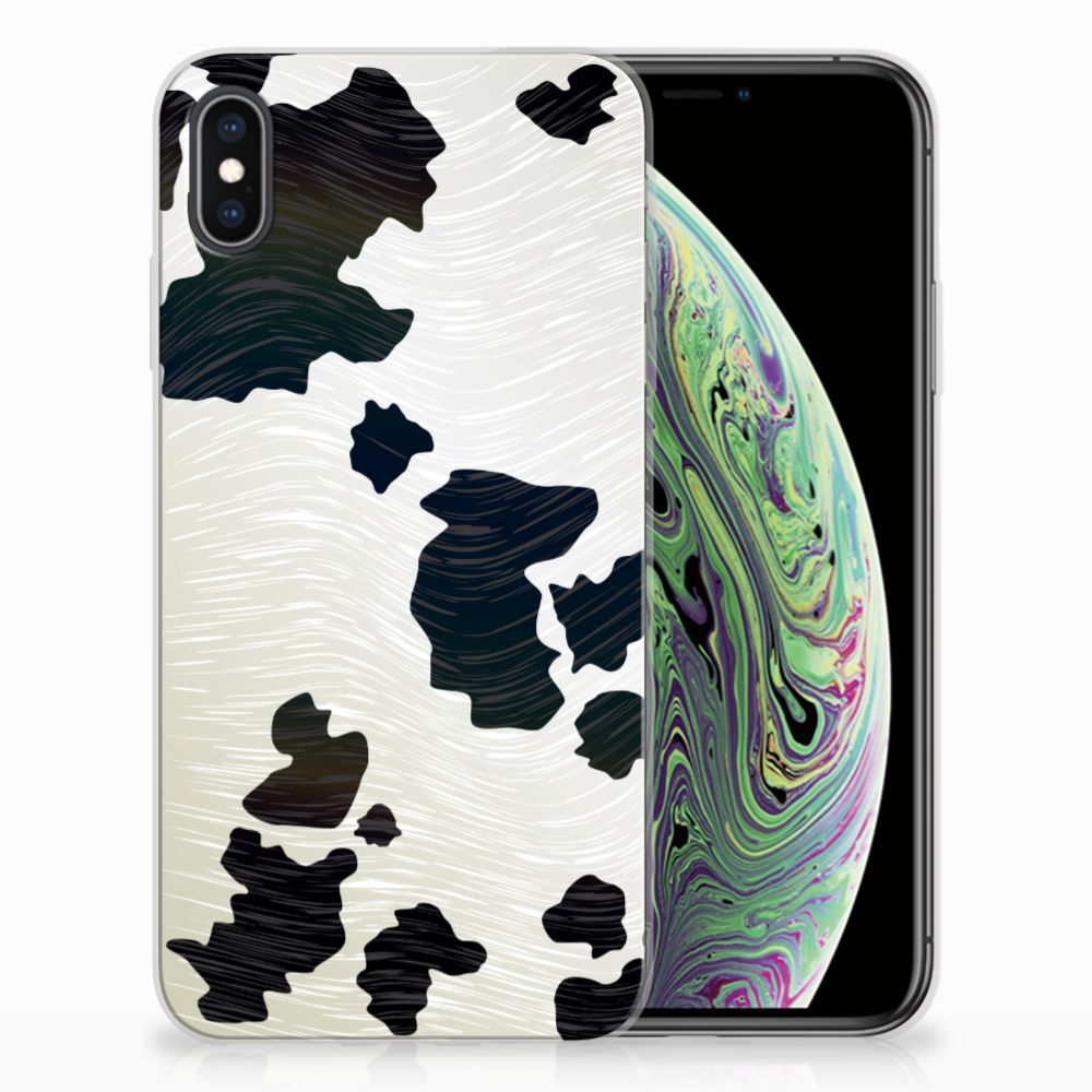 Apple iPhone Xs Max TPU Hoesje Koeienvlekken