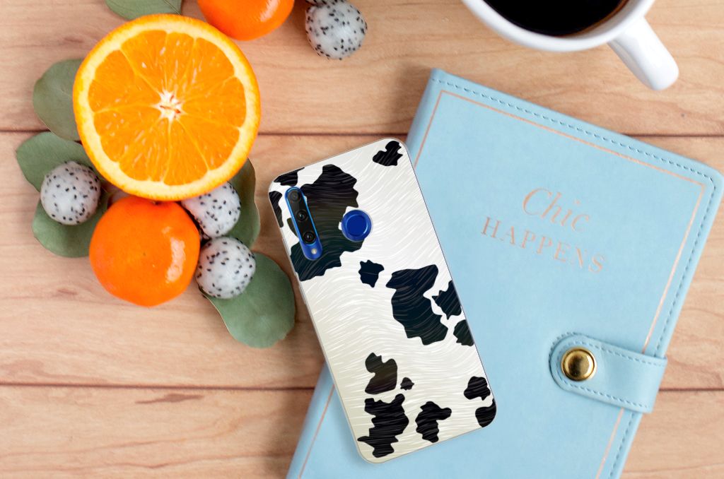 Honor 20 Lite TPU Hoesje Koeienvlekken