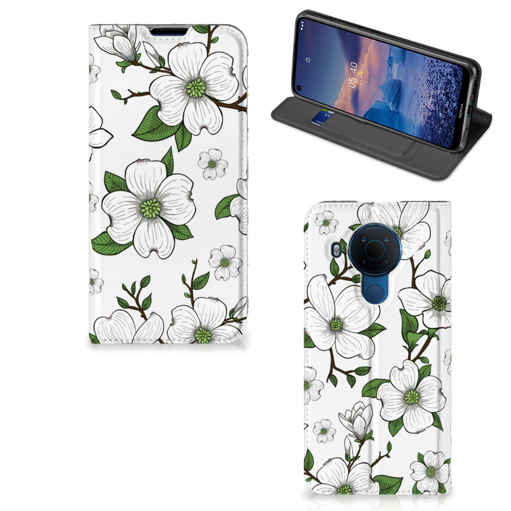Nokia 5.4 Smart Cover Dogwood Flowers