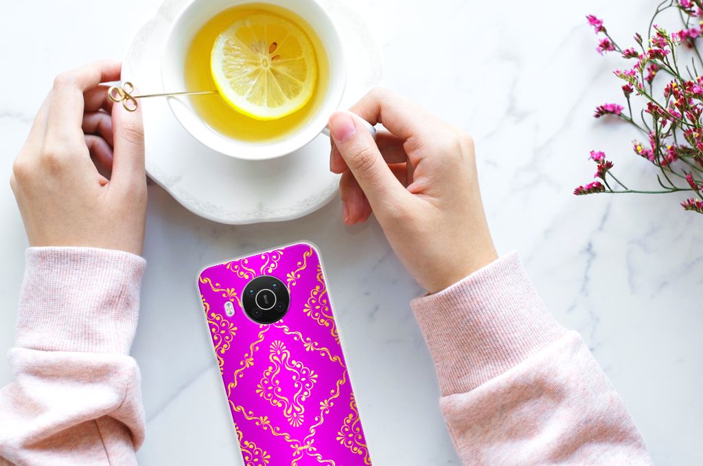 Siliconen Hoesje Nokia X10 | X20 Barok Roze B2C Telecom