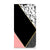 iPhone 14 Stand Case Zwart Roze Vormen met geometrisch design en kleurrijke vlakken.
