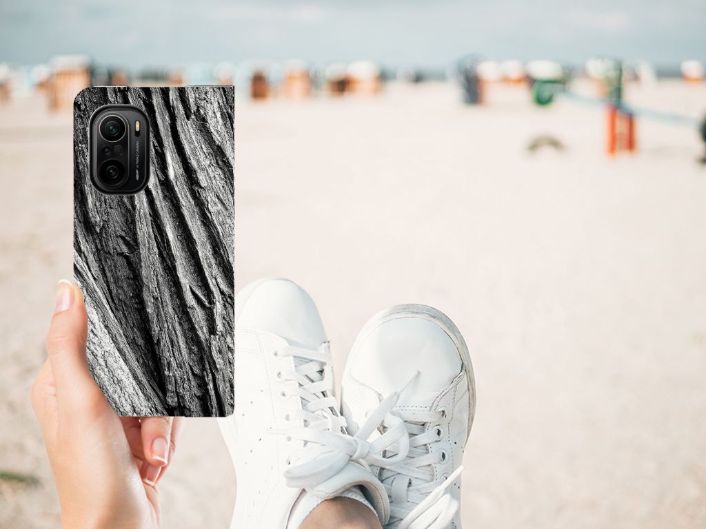 Book Wallet Case Xiaomi Mi 11i | Poco F3 Boomschors Grijs - B2C Telecom