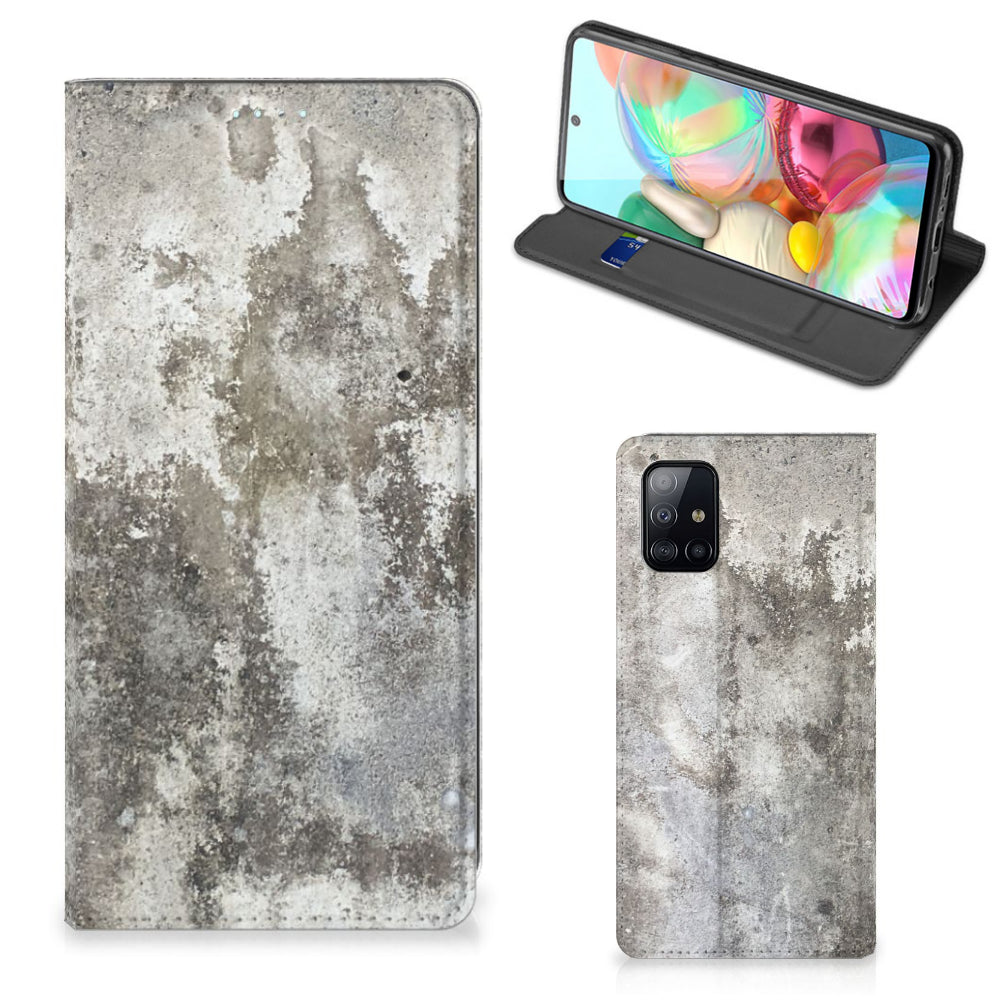 Samsung Galaxy A71 Standcase Beton Print