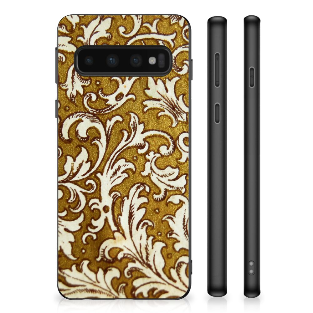 Hoesje TPU Samsung Galaxy S10 Barok Goud
