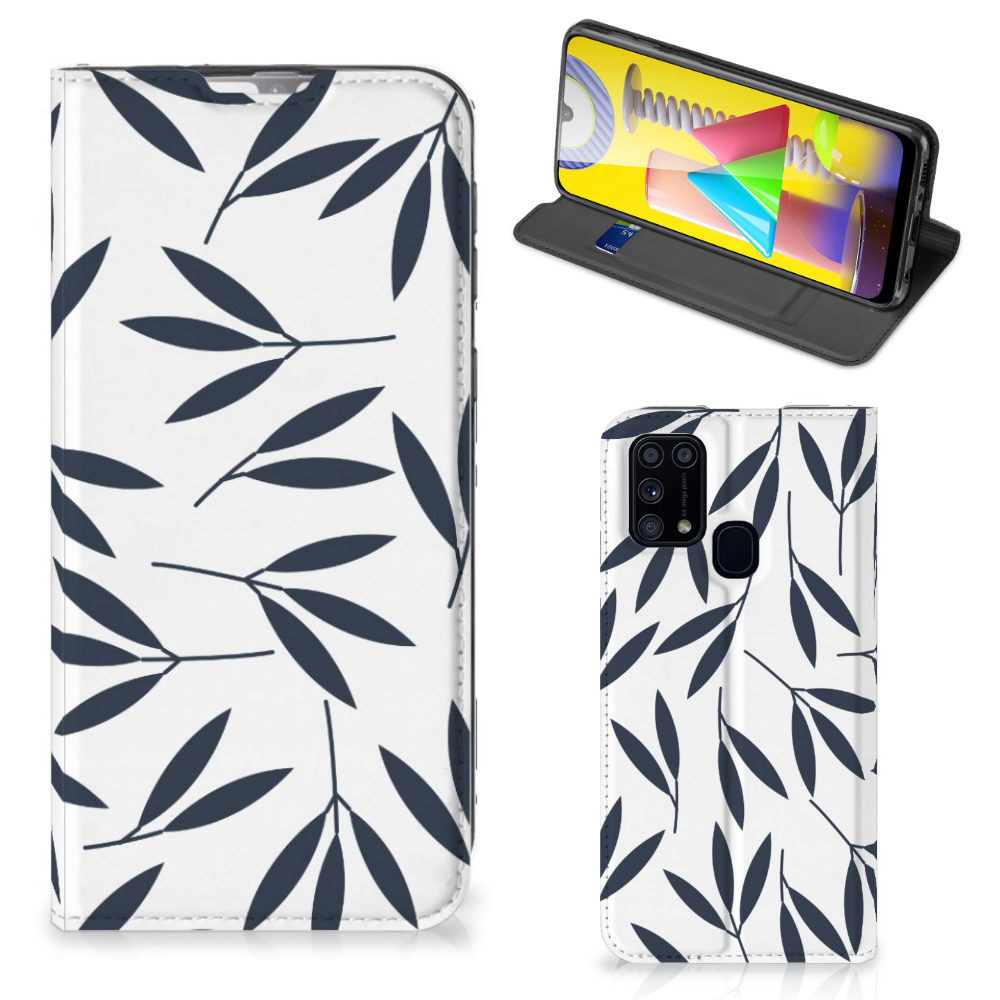 Samsung Galaxy M31 Smart Cover Leaves Blue - B2C Telecom