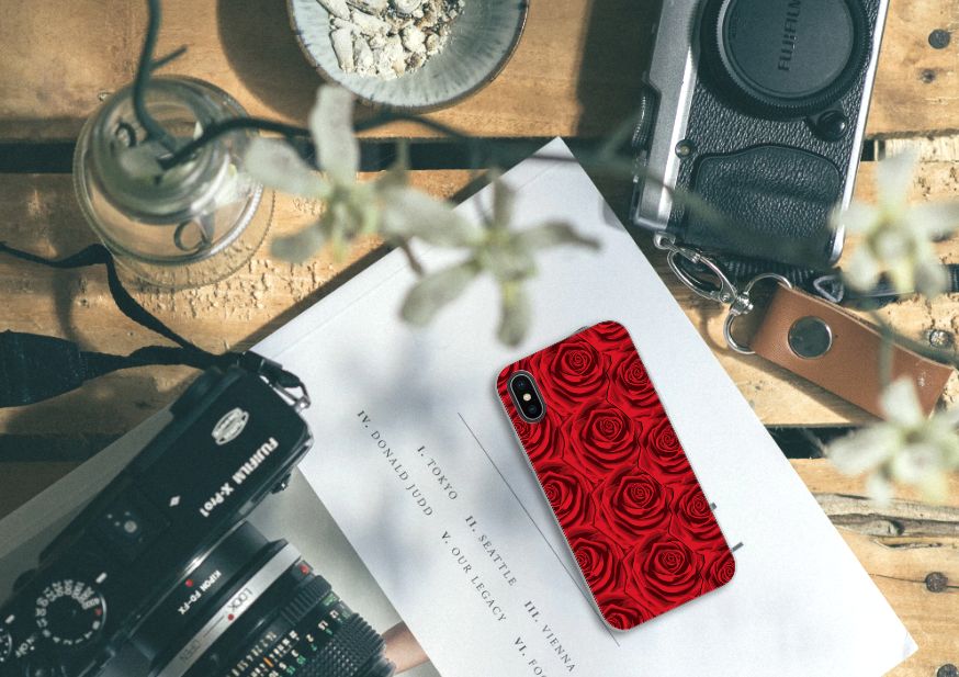Apple iPhone X | Xs TPU Case Red Roses